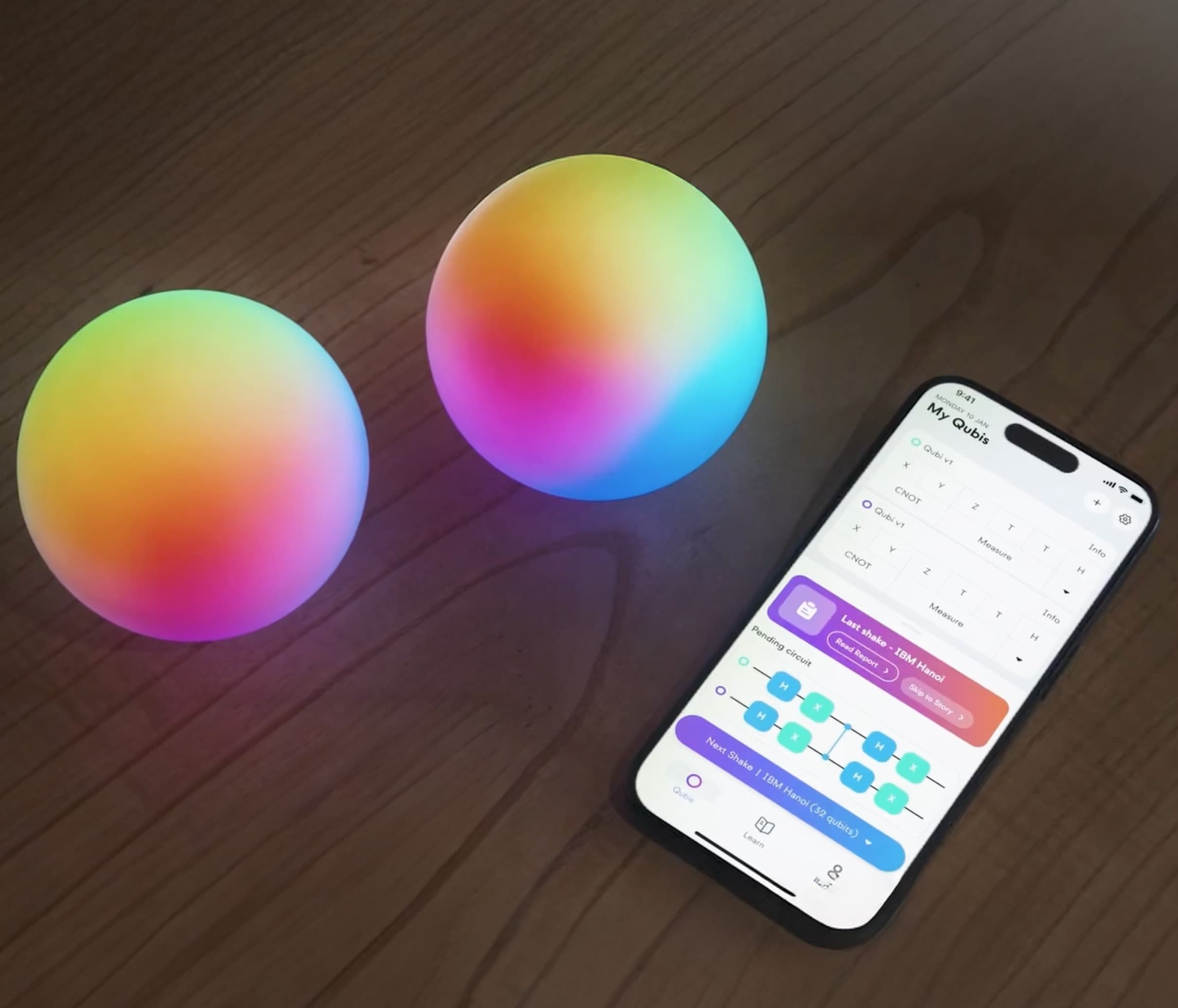 Two Qubis with the Qubi app