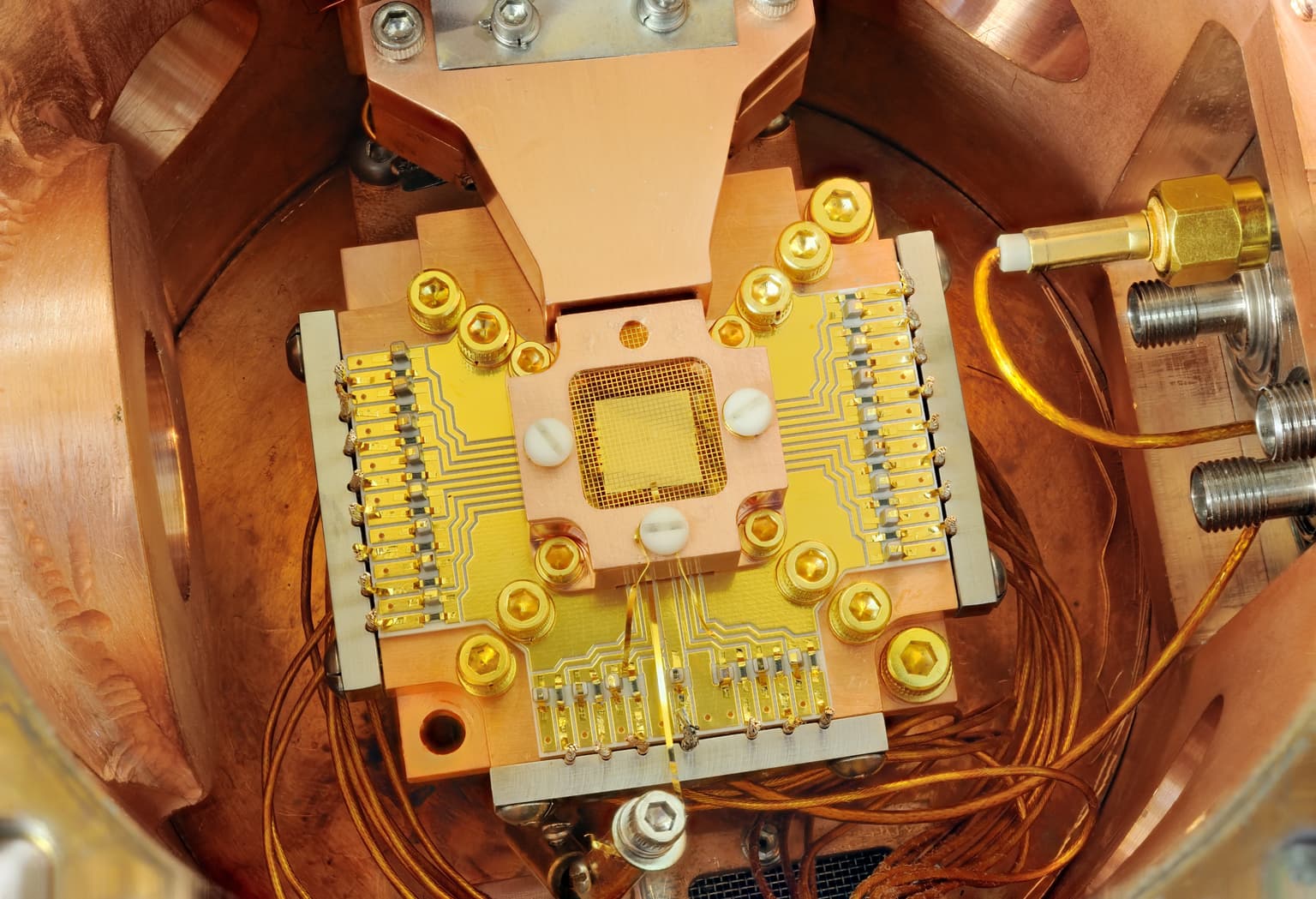 IONQ quantum computer setup at NIST